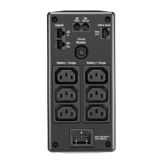 Back UPS Pro BR 650VA. 6 Outlets. AVR. L